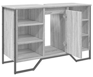 Szafka pod umywalkę, szary dąb sonoma, 91x35x60 cm
