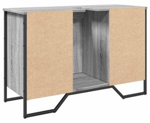 Szafka pod umywalkę, szary dąb sonoma, 91x35x60 cm