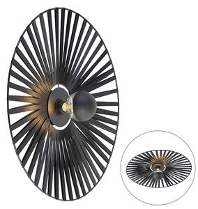 Landelijke wandlamp zwart 60 cm - Leia Oswietlenie wewnetrzne
