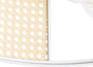 Lampa sufitowa Retro biała z rattanem 40 cm - Akira Oswietlenie wewnetrzne