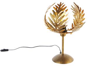 Lampa stołowa vintage złota 26 cm - Botanica Oswietlenie wewnetrzne