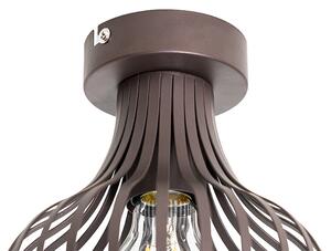 Nowoczesna lampa sufitowa brązowa 18 cm - Sapphira Oswietlenie wewnetrzne