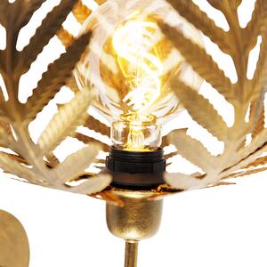 Vintage Kinkiet / Lampa scienna złoty - Botanica Up Oswietlenie wewnetrzne