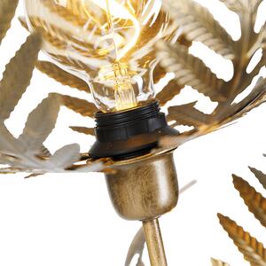 Vintage lampa podłogowa złota 3-punktowa - Botanica Kringel Oswietlenie wewnetrzne