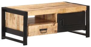 Stolik kawowy, 100x50x40 cm, surowe drewno mango