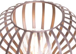 Nowoczesna lampa stołowa brązowa - Sapphira Oswietlenie wewnetrzne