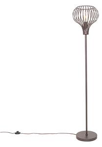 Nowoczesna lampa stojąca brązowa - Sapphira Oswietlenie wewnetrzne