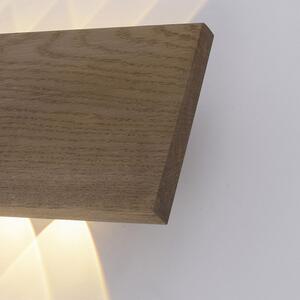 Wiejski Kinkiet / Lampa scienna drewniany 32 cm z diodami LED 6 - Ajdin Oswietlenie wewnetrzne