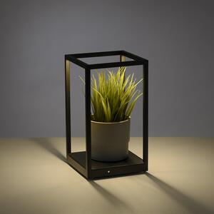 Designerska lampa stołowa czarna z diodą LED i ściemniaczem dotykowym - Jitske Oswietlenie wewnetrzne