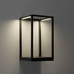 Designerska lampa ścienna czarna z diodą LED i ściemniaczem dotykowym - Jitske Oswietlenie wewnetrzne