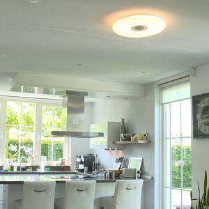 Inteligentna lampa sufitowa biała z diodą LED z opcją głośnika - Clara Oswietlenie wewnetrzne