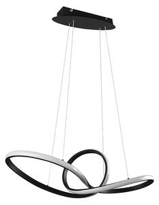 Designerska lampa wisząca czarna z 3-stopniowym ściemnianiem LED - Levi Oswietlenie wewnetrzne