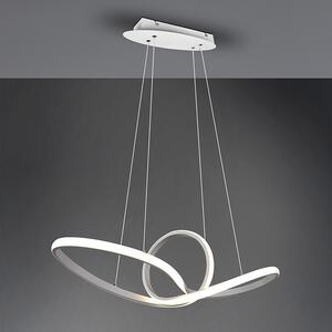 Designerska lampa wisząca biała z 3-stopniowym ściemnianiem LED - Levi Oswietlenie wewnetrzne
