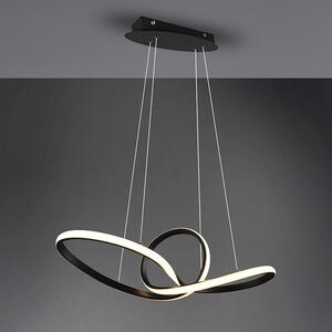 Designerska lampa wisząca czarna z 3-stopniowym ściemnianiem LED - Levi Oswietlenie wewnetrzne