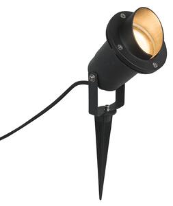 Zewnetrzna Ogrodowa lampa punktowa czarna wraz z przewodem i wtyczką IP65 - Done Oswietlenie zewnetrzne