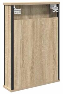 Szafka z lustrem z półką z drzwiami dąb sonoma 42 x 12 x 60 cm