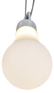 Zewnetrzna Retro lampa wisząca i podłogowa biała IP65 - Lampadina Oswietlenie zewnetrzne