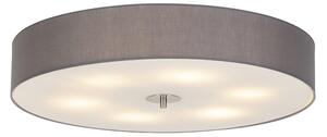 Klasyczny Plafon / Lampy sufitowe szary 70cm - Drum Oswietlenie wewnetrzne