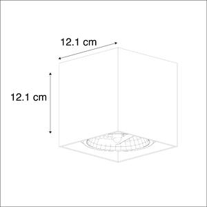 Designerski Reflektorek / Spot / Spotow kwadratowy czarny 1-źródła światła - Box Oswietlenie wewnetrzne