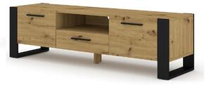 Loftowa szafka pod telewizor stolik z półkami 160 cm