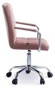 MebleMWM Krzesło biurowe obrotowe HARIS (DC-6096H) / Ciemny różowy