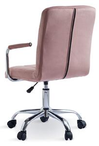 MebleMWM Krzesło biurowe obrotowe HARIS (DC-6096H) / Ciemny różowy