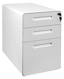 Biały kontenerek pod biurko na kółkach - Exo