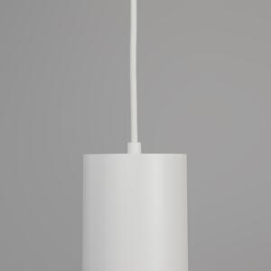 Designerska lampa wisząca biała - Tubo Oswietlenie wewnetrzne