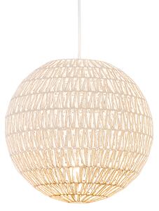 Lampa wisząca Retro biała 40 cm - Lina Ball 40 Oswietlenie wewnetrzne