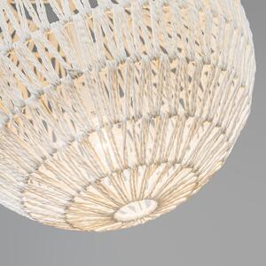 Lampa wisząca Retro biała 40 cm - Lina Ball 40 Oswietlenie wewnetrzne