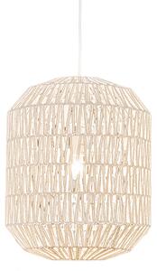 Lampa wisząca Retro biała 40 cm - Lina Hive 40 Oswietlenie wewnetrzne
