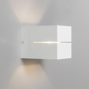 Nowoczesny Kinkiet / Lampa scienna biały 9,7 cm - Transfer Groove Oswietlenie wewnetrzne