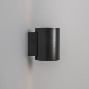Kinkiet / Lampa scienna okrągły czarno-złoty - Sola Oswietlenie wewnetrzne