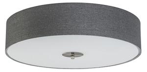 Klasyczny Plafon / Lampy sufitowe szary 50cm - Drum Jute Oswietlenie wewnetrzne