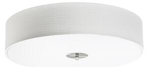Klasyczny Plafon / Lampy sufitowe biały 50cm - Drum Jute Oswietlenie wewnetrzne