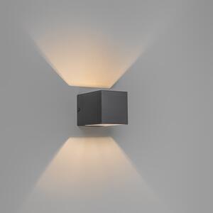 Nowoczesny Kinkiet / Lampa scienna antracyt - Transfer Oswietlenie wewnetrzne