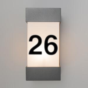Zewnetrzna Kinkiet / Lampa scienna zewnętrzny antracyt numer domu IP54 - Tide Oswietlenie zewnetrzne