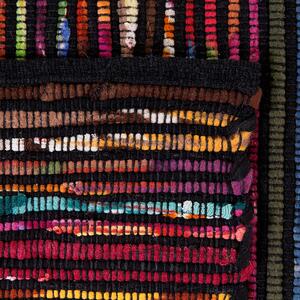Dywan bawełniany prostokątny tkany ręcznie boho 160 x 230 cm czarny Bartin Beliani