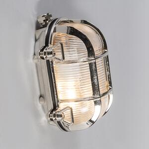 Zewnetrzna Kinkiet/ Plafon / Lampy sufitowe Retro owalny chrom IP44 18cm - Nautica Oswietlenie zewnetrzne