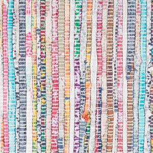 Dywan kolorowy tkany ręcznie bawełniany do salonu 160 x 230 cm Mersin Beliani