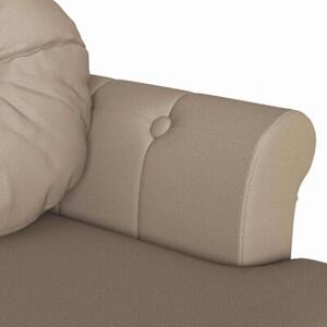 Ławka chesterfield z sztucznej skóry w kolorze cappuccino