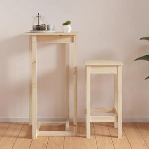 Stolik barowy, 60x60x110 cm, lite drewno sosnowe