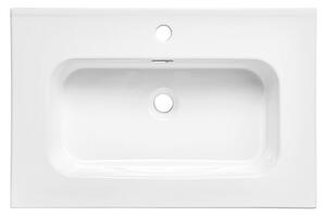 Biała prostokątna umywalka meblowa - Bentrix 60 cm