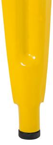 Zestaw 2 hokerów stołków barowych stalowy 76 cm żółty Cabrillo Beliani
