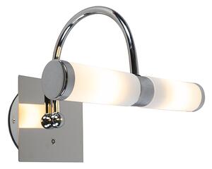 Klasyczny Kinkiet / Lampa scienna łuk chrom IP44 - Bath 2 Oswietlenie wewnetrzne