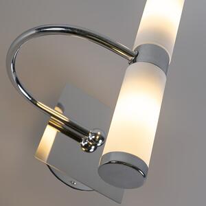 Klasyczny Kinkiet / Lampa scienna łuk chrom IP44 - Bath 2 Oswietlenie wewnetrzne