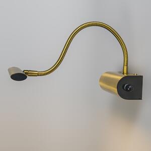 Kinkiet / Lampa scienna art deco złoty LED - Tableau Oswietlenie wewnetrzne