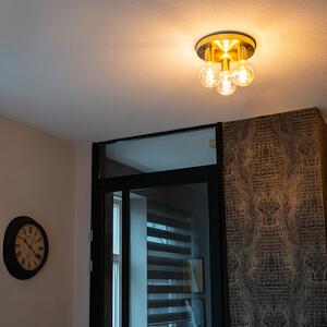 Nowoczesny Plafon / Lampy sufitowe złoty - Facil 3 Oswietlenie wewnetrzne