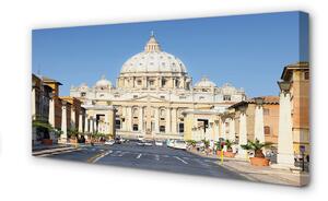 Obraz na płótnie Rzym Katedra ulice budynki