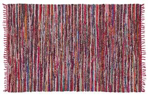 Dywan wielokolorowy boho frędzle ręcznie tkany 160 x 230 cm Danca Beliani